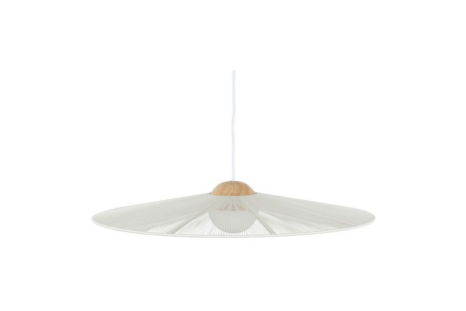 La Suspension en fer beige Belle Pendant invite à une exploration des formes et des lumières