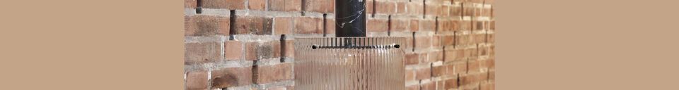 Mise en avant matière Suspension en marbre noir Revolve