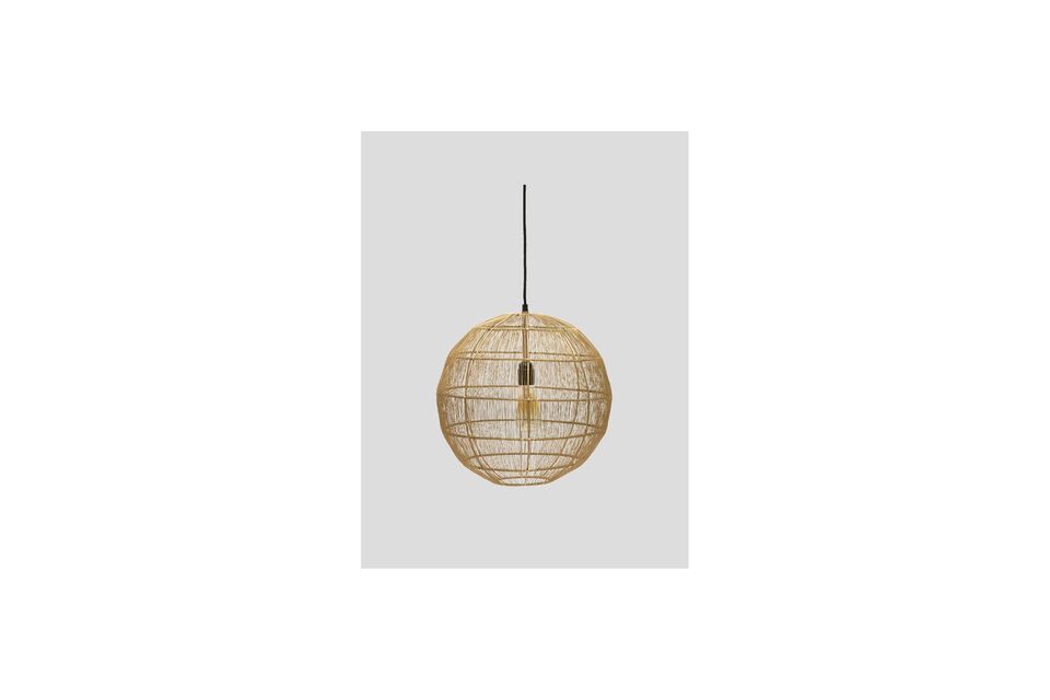 Suspension en métal beige Asmara Chehoma