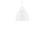 Miniature Suspension en métal blanc M Bell Détouré