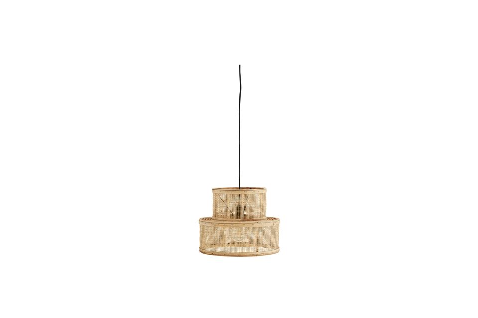 Suspension en rotin beige Doubla Madam Stoltz