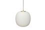 Miniatura Suspensión grande de vidrio latón Serene Clipped