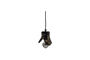 Miniature Suspension Petit Verre Marron Elle Détouré