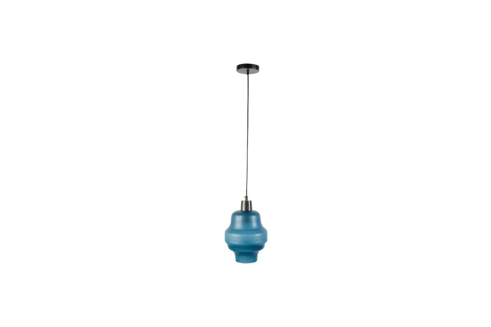 Suspension Rose coloris bleu - 6