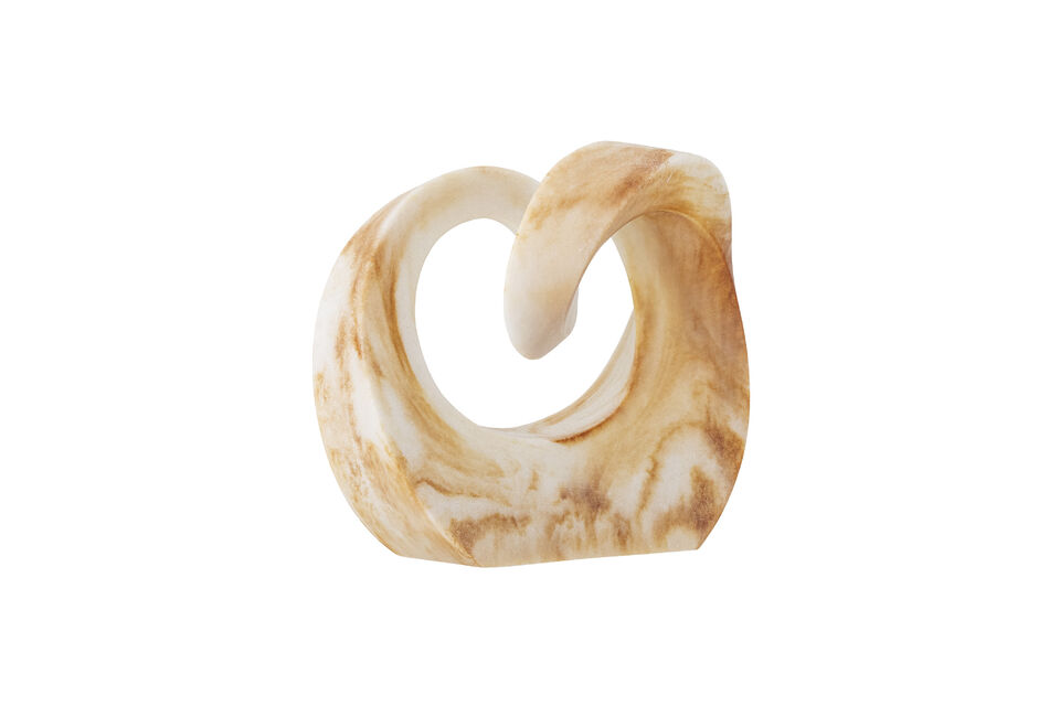 Swirl Deco, Brown, Polyresin - 4