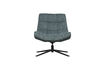 Miniature Swivel armchair blue stone Maudi 4