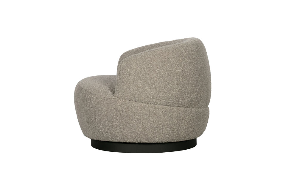 Swivel chair Woolly invites you to relax! Material Our Moro bouclé is a blended