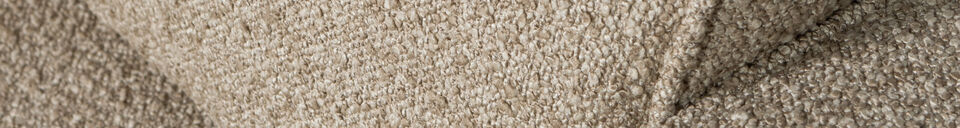 Material Details Swivel armchair boucle sand LAZY