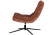Miniature Swivel armchair chenille brown Maudi 5