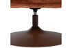 Miniature Swivel Armchair Chenille Rust Brown Elvi 7