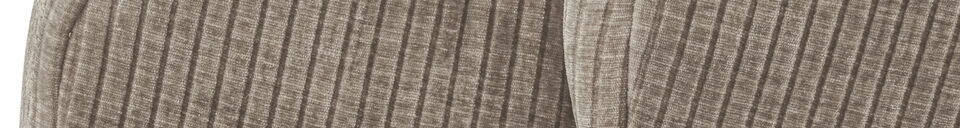 Material Details Swivel armchair dark sand rib fabric Mojo