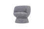 Miniature Swivel armchair grey melange Shuffle Clipped