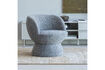 Miniature Swivel armchair grey melange Shuffle 2