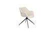 Miniature Swivel armchair in beige fabric Doulton 1