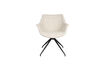 Miniature Swivel armchair in beige fabric Doulton 5