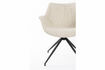 Miniature Swivel armchair in beige fabric Doulton 10