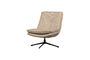 Miniature Swivel armchair natural melange Milaro Clipped