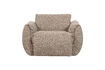 Miniature Swivel Armchair Woven Fabric Brown Melange BAGGY 2