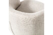 Miniature Swivel Armchair Woven Fabric Off White SERRA 7