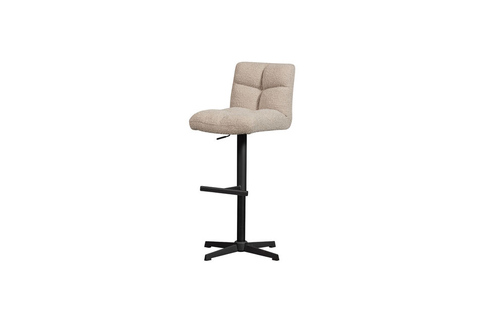 The 100% polyester composition makes this swivel stool very easy to maintain