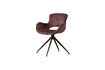 Miniature Swivel Dining Chair (Set of 2) Purple Velvet Eliva 4
