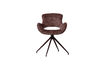 Miniature Swivel Dining Chair (Set of 2) Purple Velvet Eliva 5