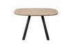 Miniature Table 130x130 en chêne massif beige avec pieds carré Tablo 5