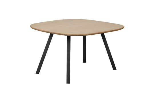 Table 130x130 en chêne massif beige avec pieds carré Tablo Détouré