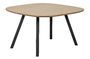 Miniature Table 130x130 en chêne massif beige avec pieds carré Tablo Détouré