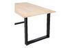 Miniature Table 160x90 en chêne massif beige avec pieds en forme de U Tablo 4