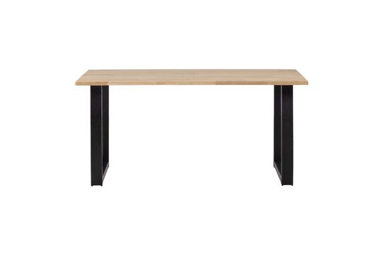 Table 160x90 en chêne massif beige avec pieds en forme de U Tablo Détouré