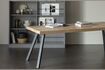 Miniature Table 180x90 en bois de manguier beige avec pieds carré Tablo 2