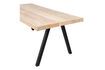 Miniature Table 180x90 en bois de manguier beige avec pieds carré Tablo 7