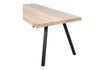 Miniature Table 180x90 en bois de manguier beige avec pieds carré Tablo 8