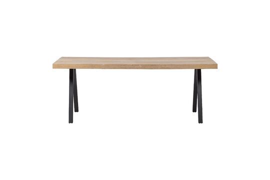 Table 180x90 en bois de manguier beige avec pieds carré Tablo Détouré