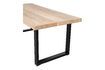 Miniature Table 180x90 en bois de manguier beige avec pieds en forme de U Tablo 4