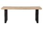 Miniature Table 180x90 en bois de manguier beige avec pieds en forme de U Tablo Détouré