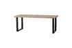 Miniature Table 200x90 en bois de manguier herringbone avec pieds en forme de U Tablo 4