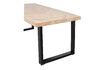 Miniature Table 200x90 en bois de manguier herringbone avec pieds en forme de U Tablo 5