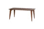Miniature Table à manger 180x95 cm bois de manguier brun RUBO Détouré