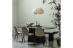 Miniature Table à manger 200x105 cm MDF marron foncé Leah 3