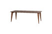 Miniature Table à manger 220x95 cm bois de manguier brun Rubo 1