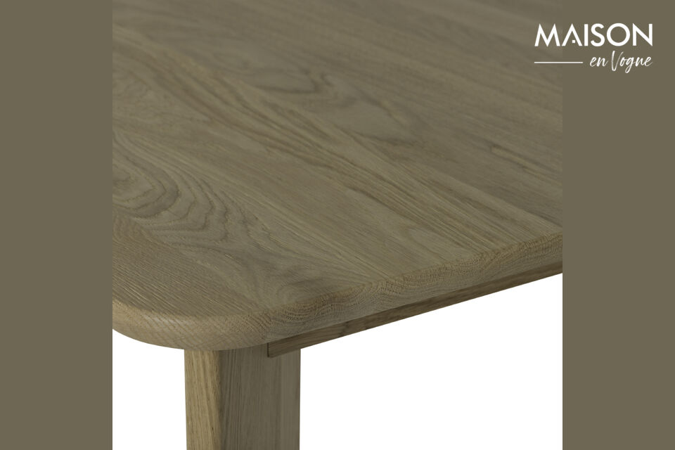 Optez par exemple pour ce plateau de table élégant et arrondi, associé au pied moderne Groet
