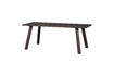 Miniature Table à manger arrondie 200x90 cm chêne Mystic Brown Tablo 1
