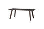 Miniature Table à manger arrondie 200x90 cm chêne Mystic Brown Tablo Détouré