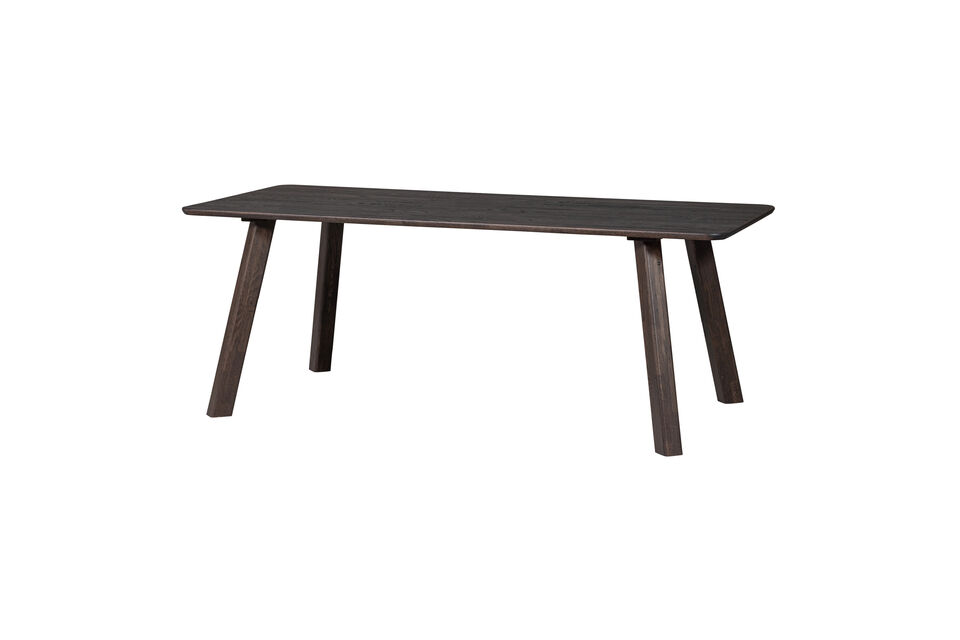 Table à manger arrondie 200x90 cm chêne Mystic Brown Tablo Woood