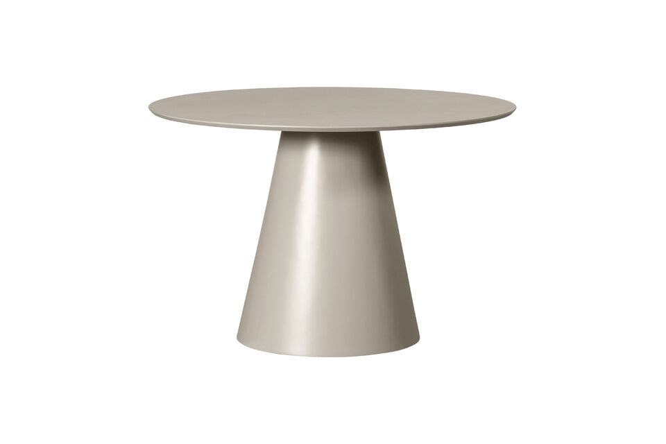Table à manger Ø120 cm MDF beige antique JORRE Woood