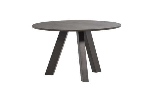 Table à manger Ø129 cm chêne brun moyen RHONDA Détouré