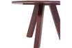 Miniature Table à manger Ø129 cm Chêne Rouge Bordeaux RHONDA 5