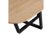 Miniature Table à manger organique 220x100 cm chêne transparent Tablo 4